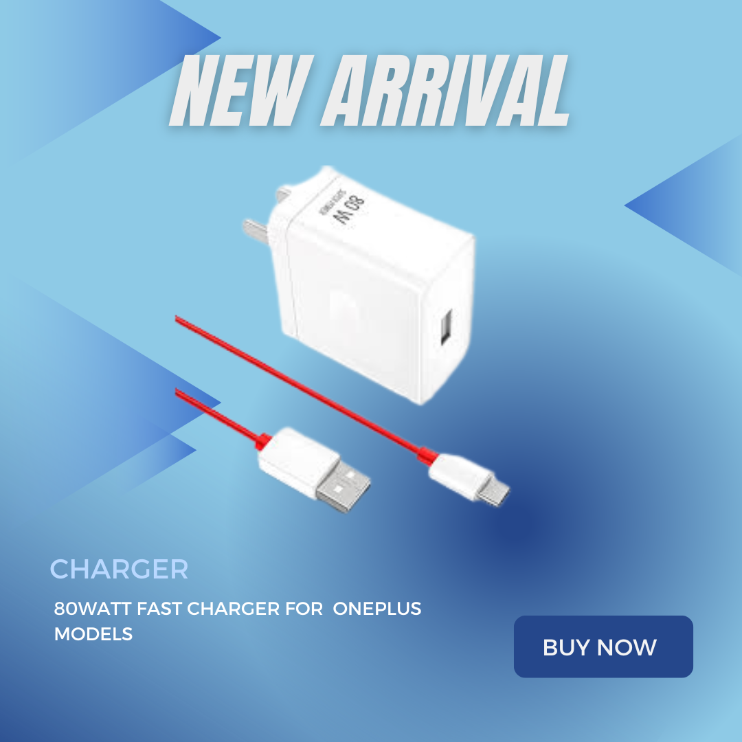 ONEPLUS 80 WATT ORIGINAL CHARGER TO CHARGE YOUR PHONE IN JUST 35 MINUTES